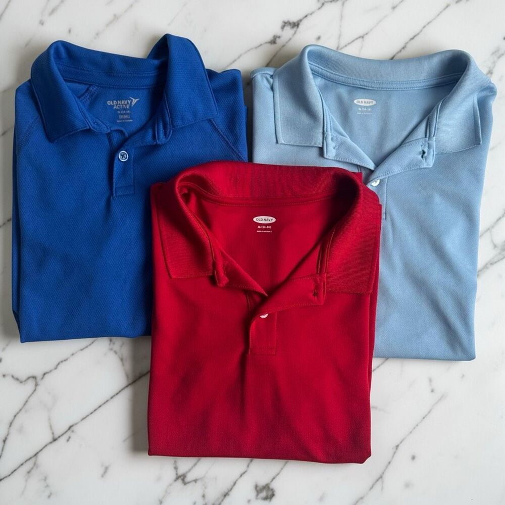 Old Navy Boys Lot of Collared Polo Golf Shirts Size XL